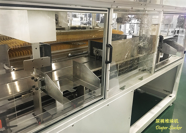Quality Energy Savinh Full Servo 600ppm Baby Pullup Diaper Stacker Machine wholesale