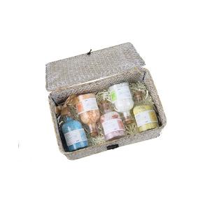Quality Aromatherapy Scented Relaxing Bath Salts Natural Hemp Sea Soak Salt Gift Set wholesale