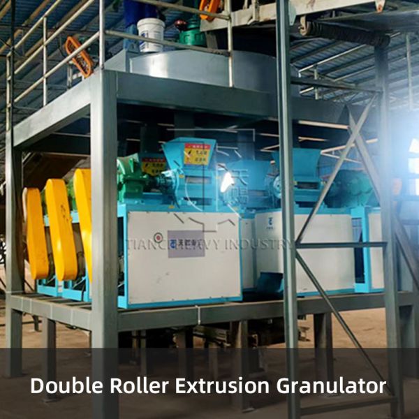 Double Roller Extrusion Granulator Complete Zinc Sulfate Granule Production Line