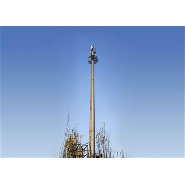 Polygonal Telecommunication Towers With Hot Dip Galvanized Antenna Mast