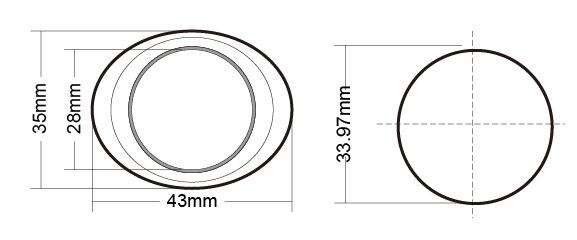 Cargo Elevator Push Button Cover With Braille / Size 35*43 Mm
