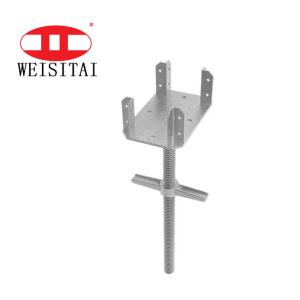 Quality Hollow 28MM Jack Base Scaffolding Four Prong Plug System wholesale