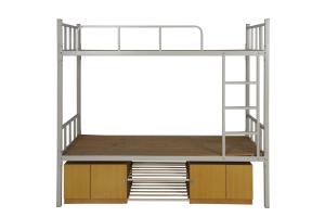 China Black Metal Frame Double Bed King Size Metal Frame Bed Metal Frame Single Bed with cabinet on sale
