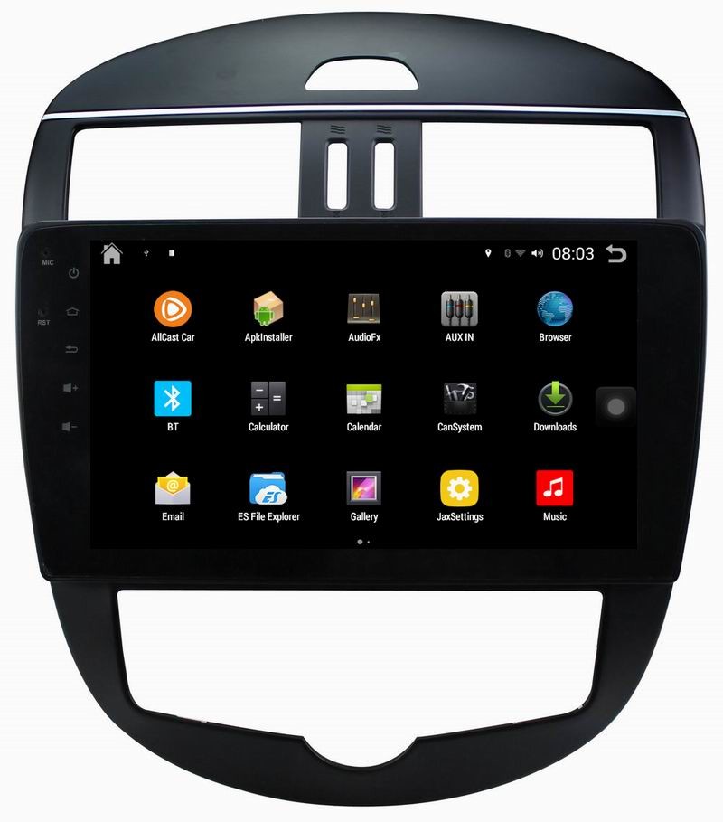 Ouchuangbo auto dvd player android 4.4 for Nissan Tiida 2011 support biuetooth SWC multimedia navigation system