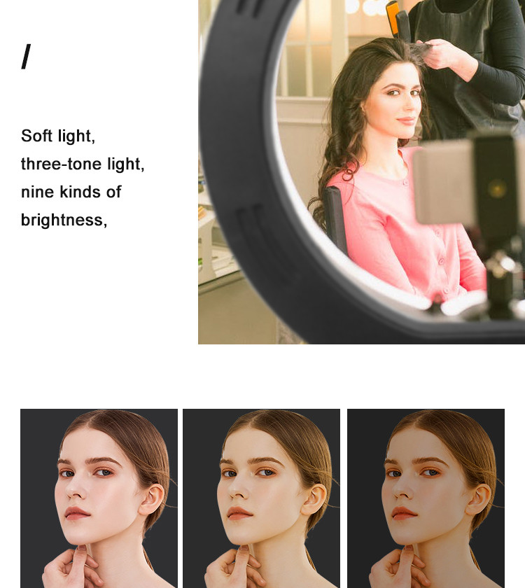 10 Levels CE 6000K 18 Inch Ring Light With Tripod