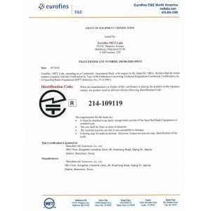 Shenzhen WEE Electronic CO.,LTD Certifications