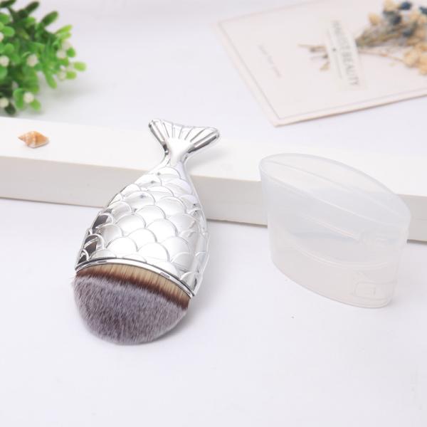 Mermaid Fishtail Silver Lightweight Makeup Foundation Brush
