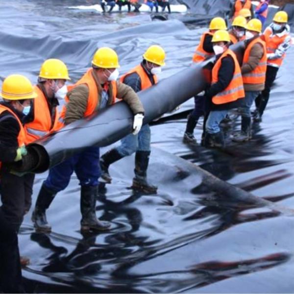 directly supplies 1.5mm 2.0mm HDPE geomembrane for outdoor projects Puncture resistant