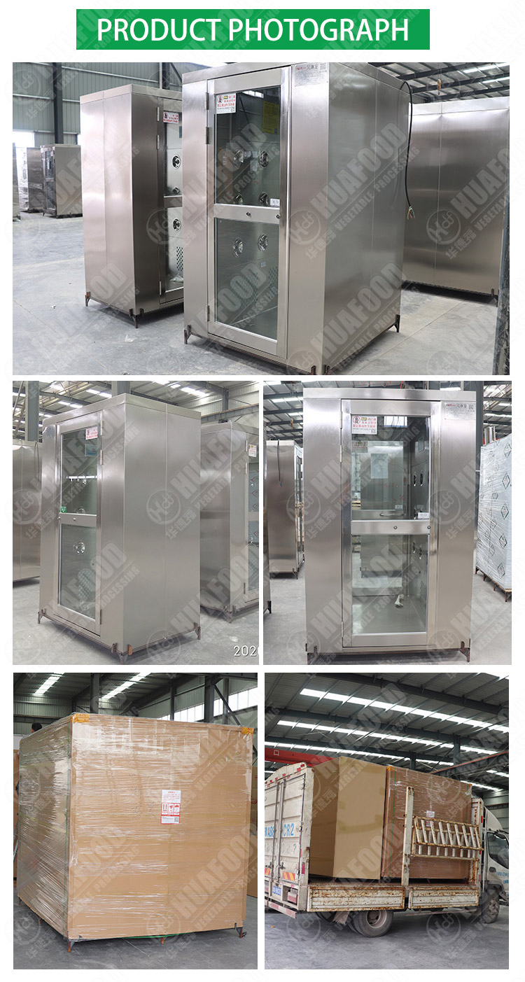 Automatic Silding Door Air Shower Adjustable Nozzle One Person Air Shower For Laboratory