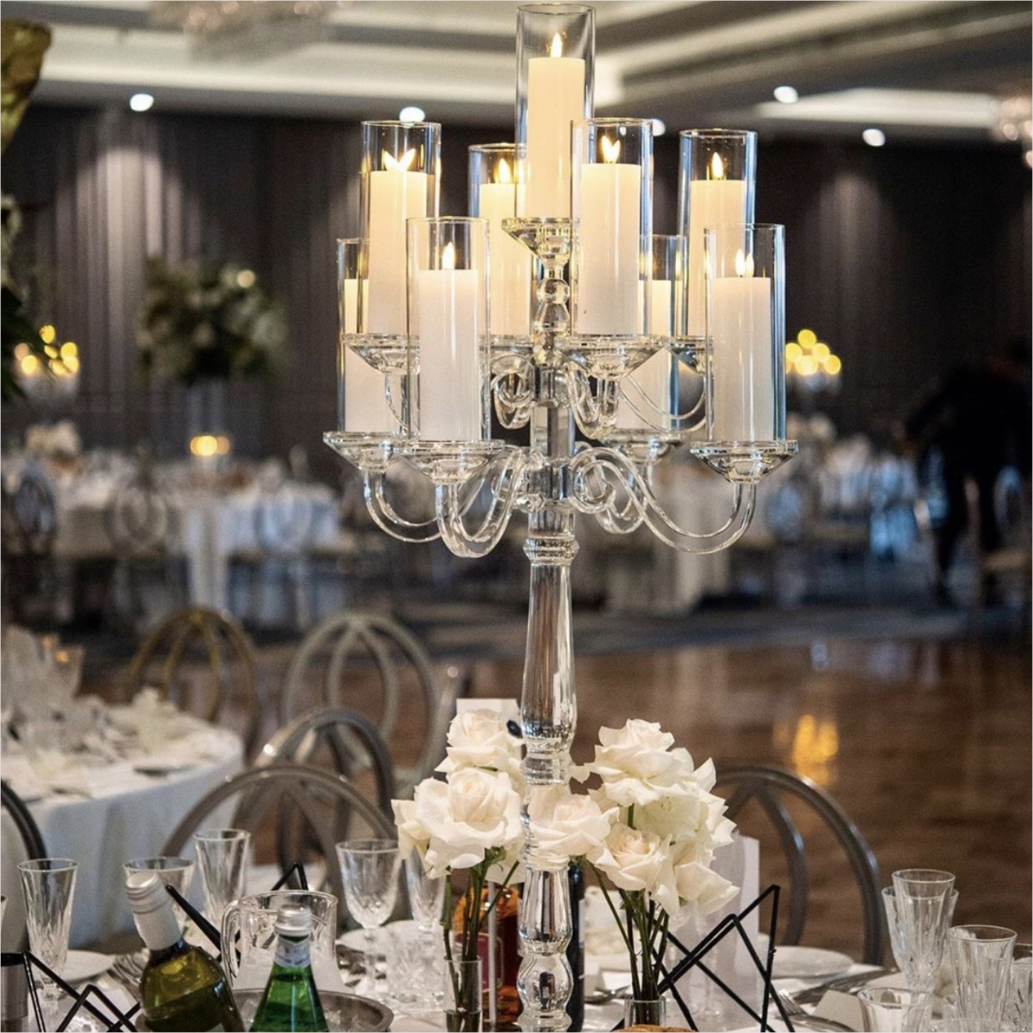 Factory wholesale luxury wedding furniture golden stainless steel arch panel steel door for event stage Backdrop