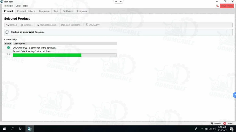 V2.8.150 Vocom II 88894000 Communication Vocom2 Tech Tool Diagnostic KIT Bus Construction Scanner