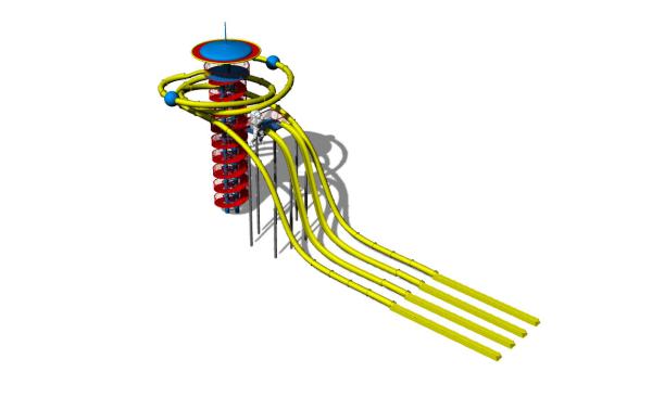 Extraterrestrial Fiberglass Water Slides / Park Open Spiral Water Slide New