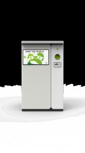China Party Show Aluminum Can Recycling Machine With 50 Inch Advertising Screen on sale