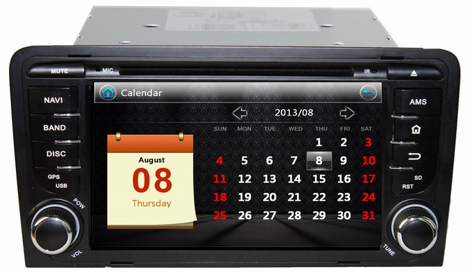 Ouchuangbo In Dash DVD Stereo Radio for Audi A3 2003-2011 GPS Navigation Audio Player USB iPod OCB-7012A