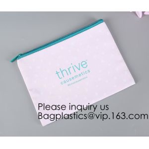 Necessary Black Pouch Canvas Print Makeup Cosmetic Bag,Personalized Custom