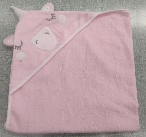 Quality Oeko-tex certificated cotton soft unicorn design baby hooded towel for kids wholesale
