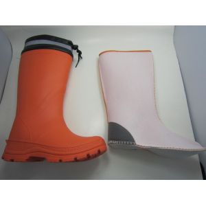 Long Fleece Lining Snow EVA Slip Resistant Rain Boots