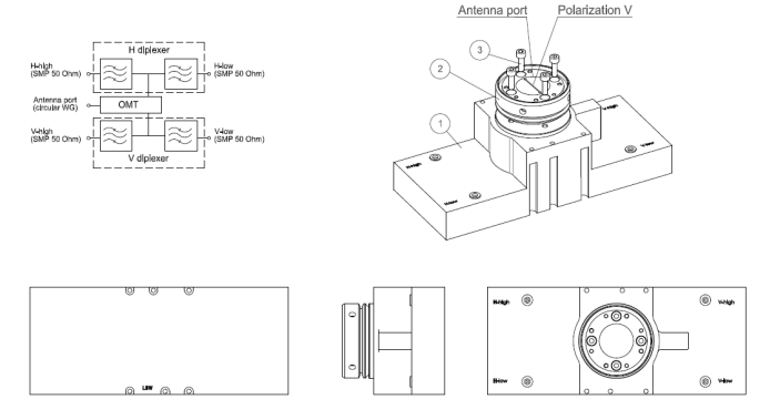 6GHz WAVEGUIDE DUPLEXER