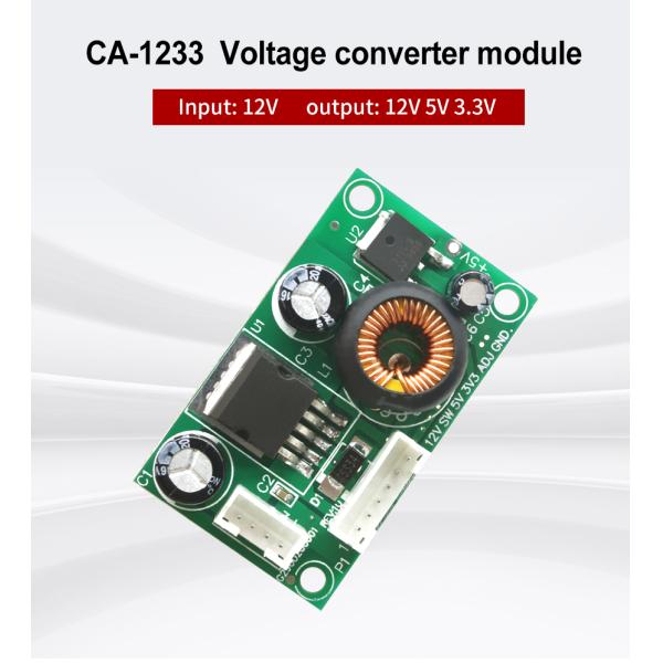 CA-1233 DC Converter Board 12V 5V 3.3V Step Down Power Module with Standard Date Code