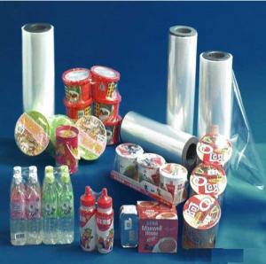 Quality Bottle PE Shrink Wrap Printable Clear Heat Shrink Film 0.01 - 0.15mm Roll wholesale
