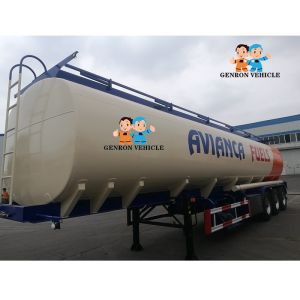 Aluminum Alloy Enclosed 40CBM Bitumen Liquid Tanker Trailer