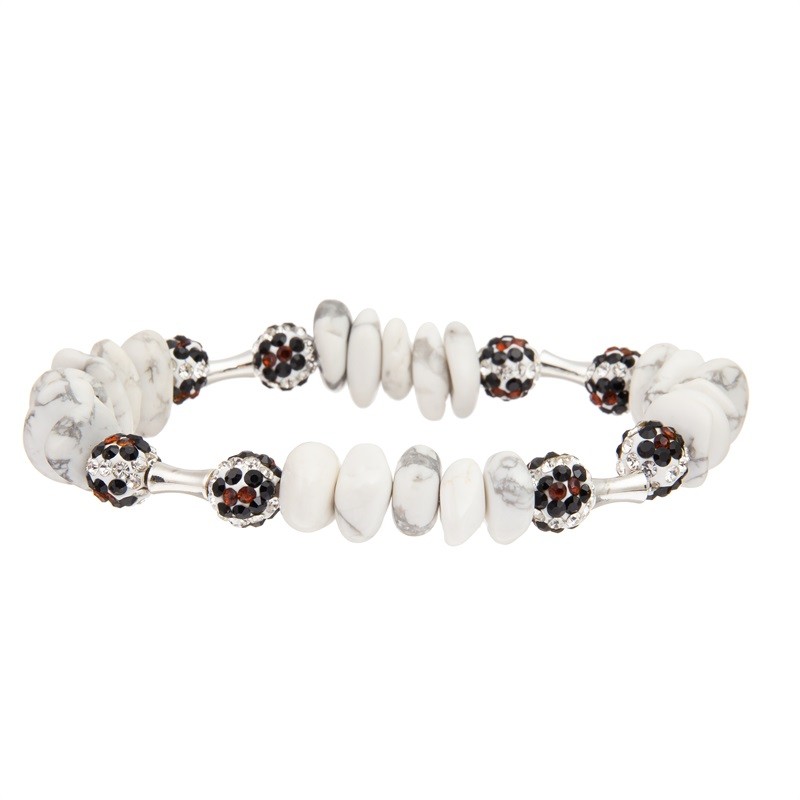 Boho Style White Point Leather Stackable Bracelet Set Handmade For Anniversary Gift