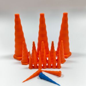 Silicone Custom Shape Double Flare Hot Red Ear Plugs Flesh Tunnel Piercing