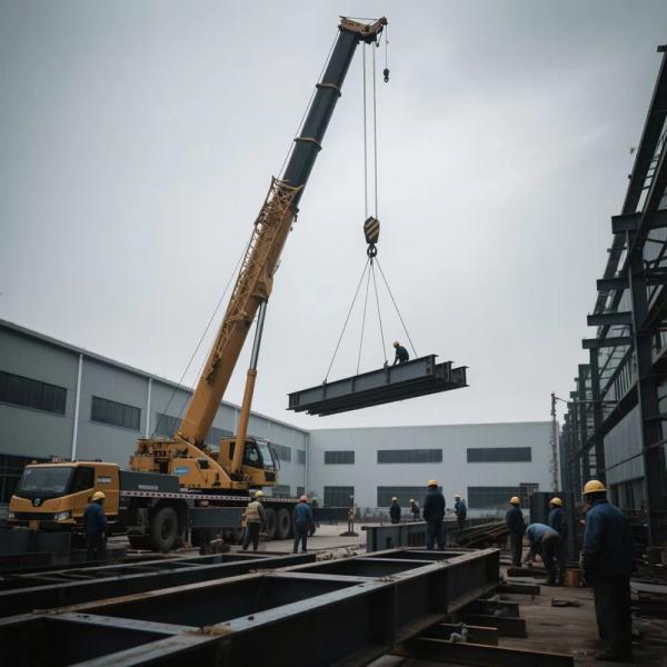 Hot Rolled Steel Frame Building with Sliding or Rolling Door