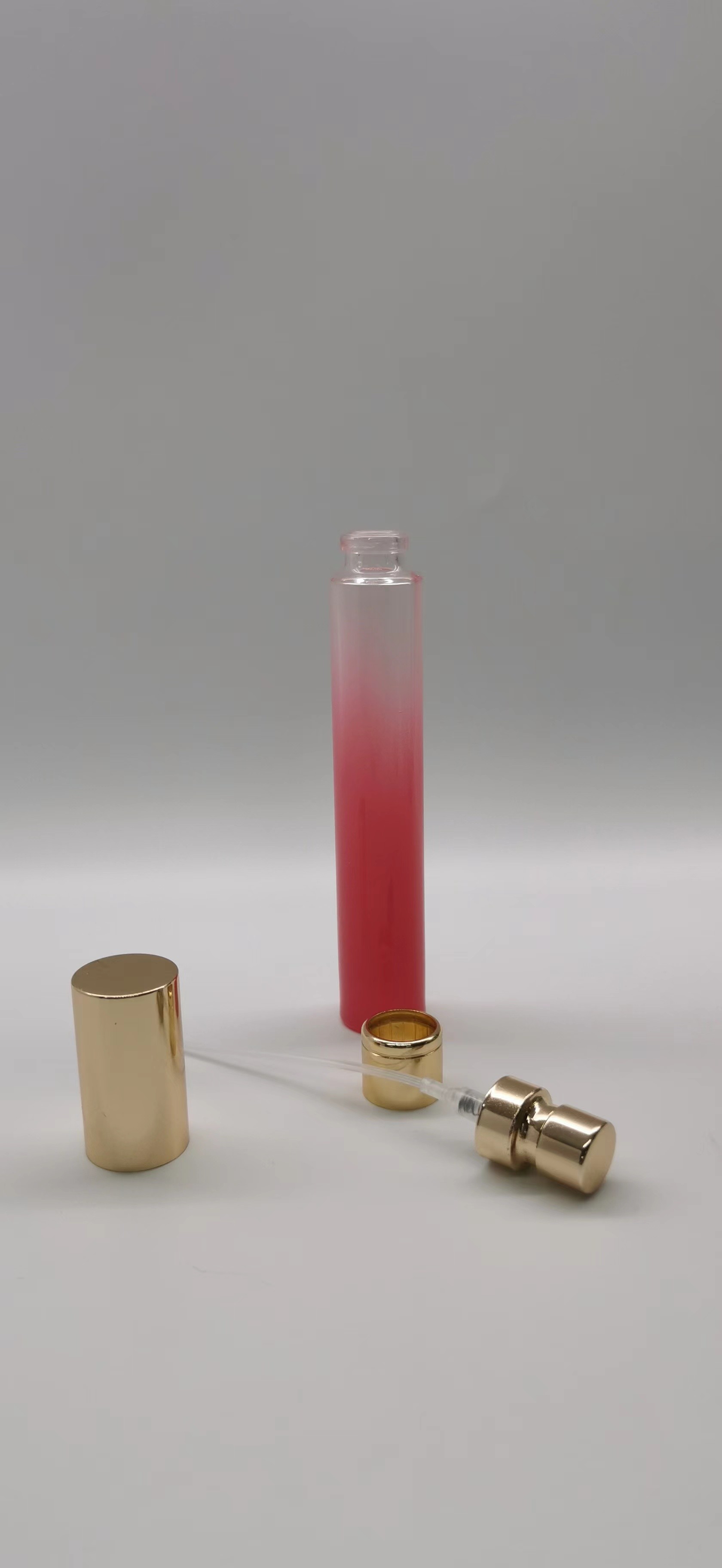 ISO9001 Glass Atomizer Bottles For Perfume 10ml Round Cylinder Shape