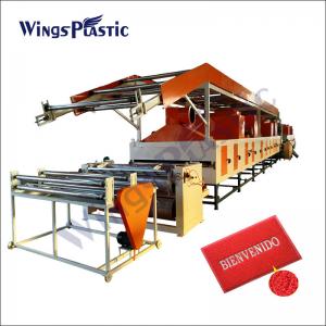China 500kg/H Plastic Mat Making Machine PVC PP Mat Making Machine Eco Friendly on sale