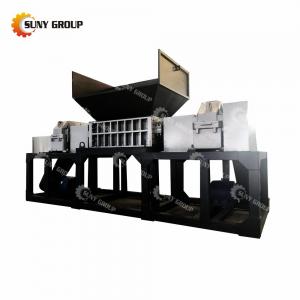 China Video Outgoing-Inspection Tyre And Tire Recycling Shredder Machine Wood Chipper Shredder on sale
