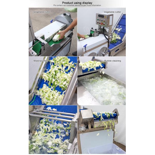 Fruit and vegetable cutting, hoisting and washing production line Fruit Vegetable FOOD processing production Machine
