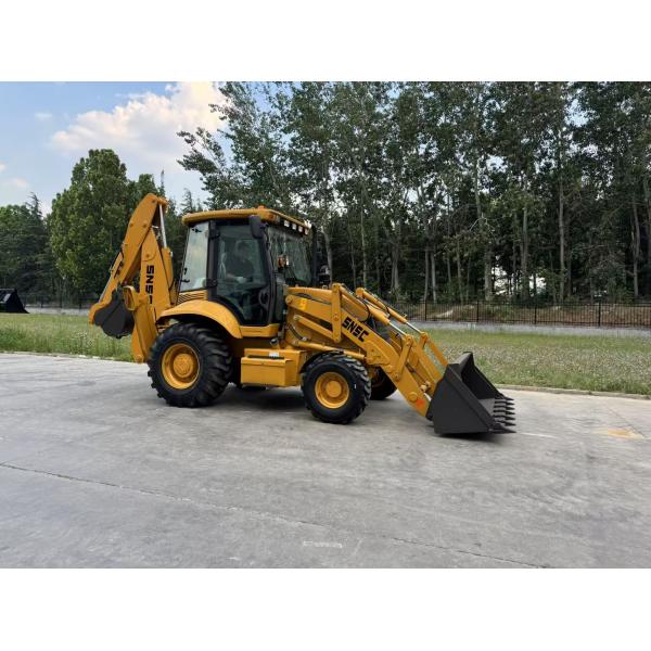 Efficient Operation Backhoe Loader 388 With 75kw Engine And 2500kg Loading