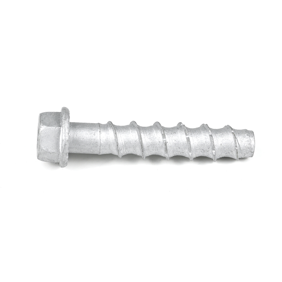 Top- Steel M10 60mm Flange Hex Bolt Screw Masonry Bolt Thread Rod Concrete Screw Bolts