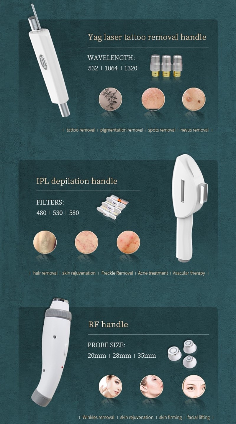 Ipl Nd Yag 3 In 1 Picosecond Laser Machine Spot Pigment Removal