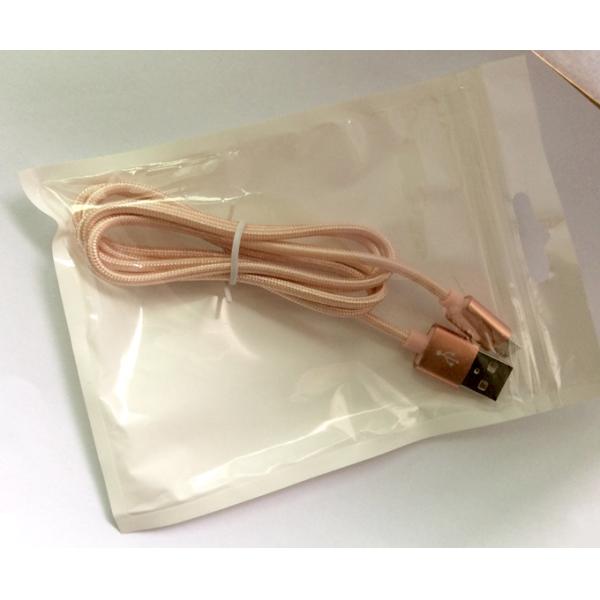 Newest Colorful USB Data Cable Nylon Cable and Metal Plug Micro USB Cable for All Mobile Phone