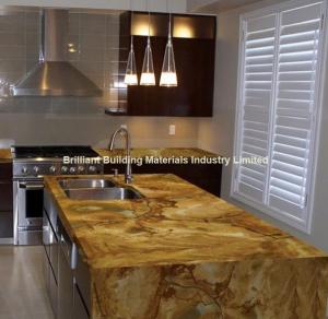 Quality Luxury Palomino Quartzite Kitchen Countertop,  Brazil Yellow Quartzite Kitchen Countertop wholesale