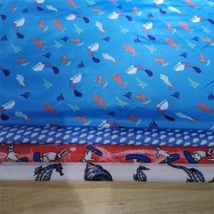 Quality 300t 70gsm Polyester Taffeta Waterproof Printed Fabric 50dx50d wholesale