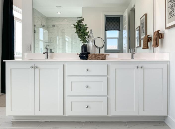 Water Resistant Plywood Bathroom Cabinets Vanity for Modern Apartment Organization
