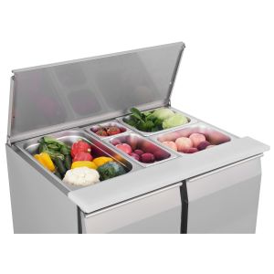 2 Doors Refrigerated Saladette Counter
