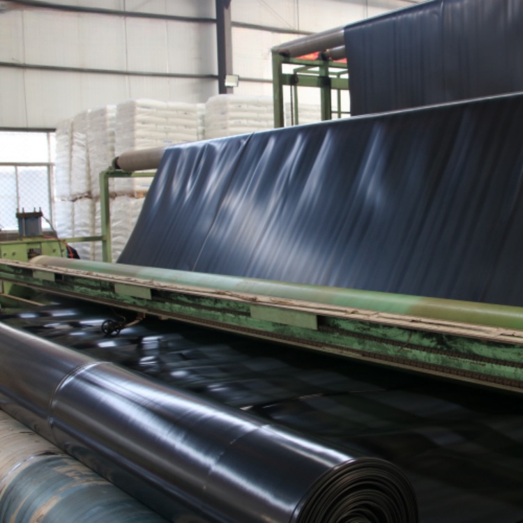 0.5mm HDPE Black Dam Liner Double Smooth Surface for Water Storage Tanks 1mm Thickness