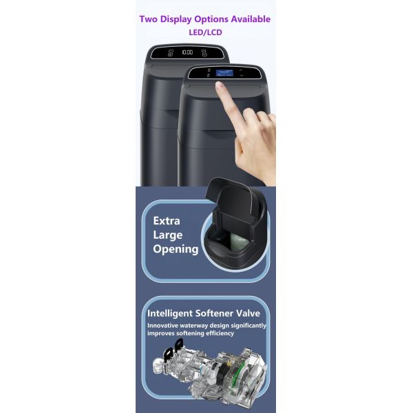 High Flow Whole House Automatic Water Softener With 25L Resin And LED Display
