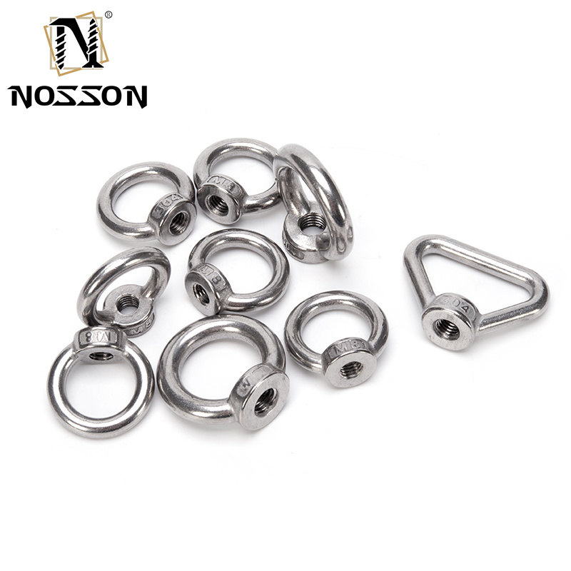 DIN Standard Passivation Stainless Steel SS316L ST 321 A2-80 Triangle Ring Shaped Lifting Eye Nut with Polish and Polish