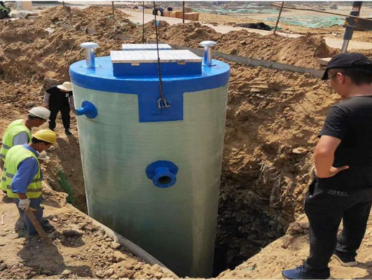 GRP Compact Integrated Water Lift Station for Flood Control Sewage Solution