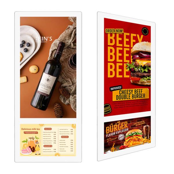 Cheap Ultra Slim Elevator LCD Display Double Screen Monitor LCD Advertising Display for sale