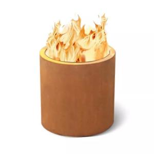 China Portable Outdoor Camping Low Smoke Corten Steel Wood Burning Fire Pit on sale