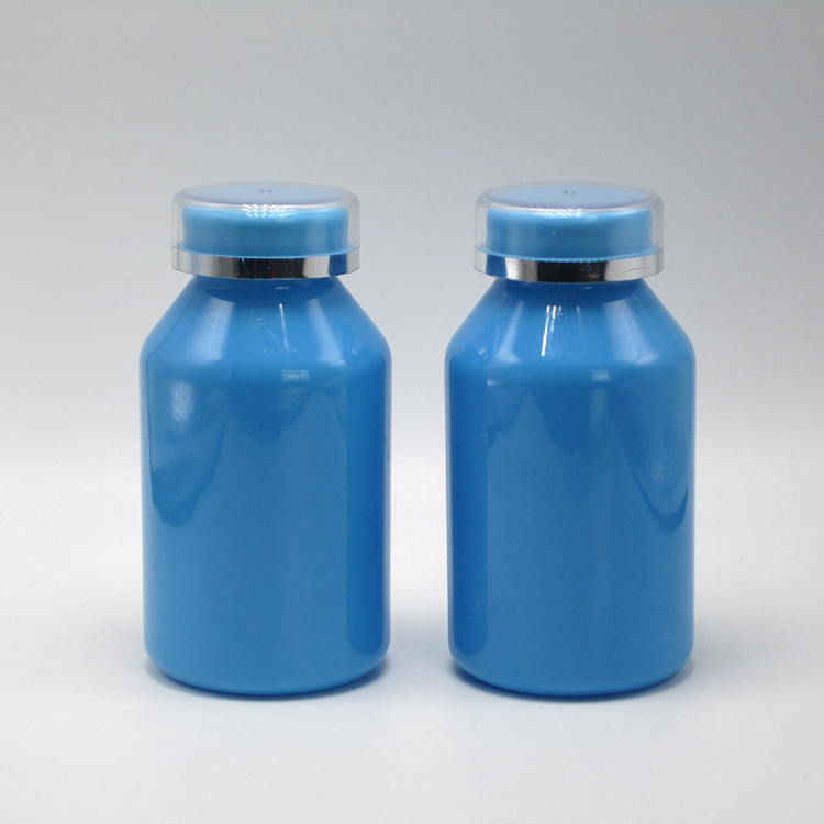 Child Resistant Lids PET Pill Containers 250mL Capacity for Pharmacy Medicine Bottles