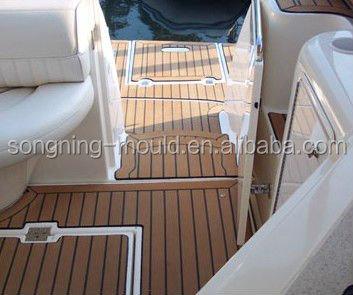 25m/roll Synthetic Teak Wood Decking for Boat Marine Vinyl Flooring Rubber Non-Skid