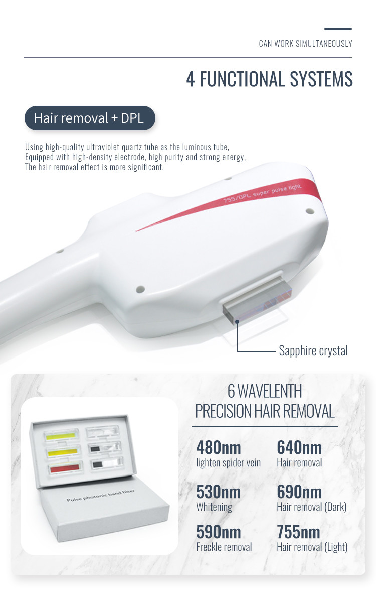 400000 Shots DPL Machine Handpiece Acne Removal Pico Sure Laser Ice Cool Ipl Skin Rejuvenation