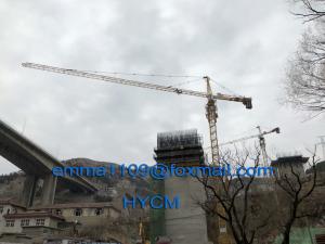 Quality Hot Sell 60m Boom Tower Crane 6t 3m L46 Mast Section 50m Height In Uzbekistan wholesale